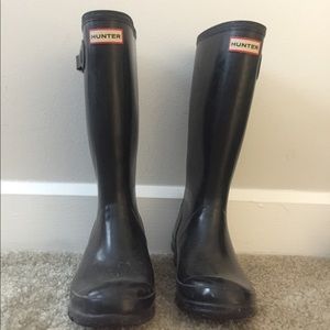 Hunter boots in black